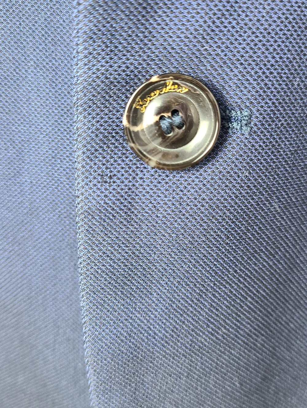 Zara Man Blue Cotton Blend Slim Fit Blazer Sport Coat